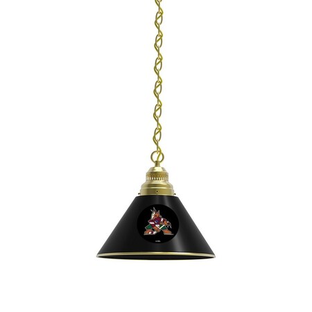 Holland Bar Stool Co Arizona Coyotes Pendant Light, Brass Fixture BL1BRAriCoy